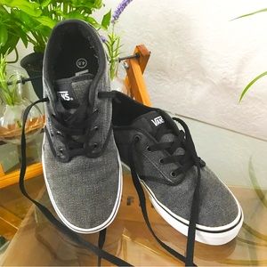 Vans #1 Skateboard Pro Lace-up Shoes Sneakers, Size 4.5 (Women’s 6) Gray Denim